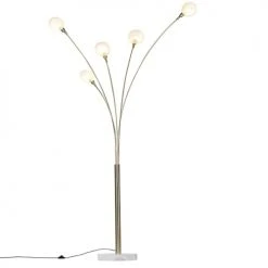 QAZQA Lampadaires Lampadaire En Acier Doré/laiton -Luminaires Ventes lampadaire en acier dore laiton 9