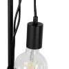 QAZQA Lampadaires Lampadaire En Acier Noir -Luminaires Ventes lampadaire en acier noir 1