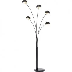 Kare Design Lampadaires Lampadaire En Acier Noir Mat 5 Abat-jours H201 -Luminaires Ventes lampadaire en acier noir mat 5 abat jours h201 3