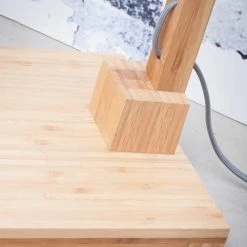 Good & Mojo Lampadaires Lampadaire En Bambou Abat-jour En Lin Gris Clair, H. 174cm -Luminaires Ventes lampadaire en bambou abat jour en lin gris clair h 174cm 1