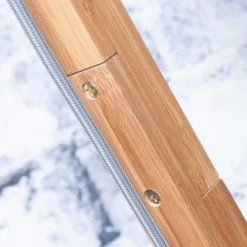 Good & Mojo Lampadaires Lampadaire En Bambou Abat-jour En Lin Gris Clair, H. 174cm -Luminaires Ventes lampadaire en bambou abat jour en lin gris clair h 174cm 3