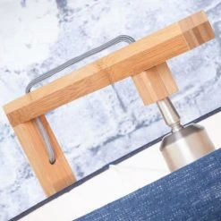 Good & Mojo Lampadaires Lampadaire En Bambou Abat-jour En Lin Gris Clair, H. 174cm -Luminaires Ventes lampadaire en bambou abat jour en lin gris clair h 174cm 4