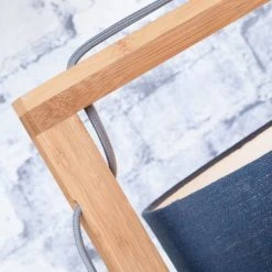 Good & Mojo Lampadaires Lampadaire En Bambou Abat-jour En Lin Gris Clair, H. 174cm -Luminaires Ventes lampadaire en bambou abat jour en lin gris clair h 174cm 5