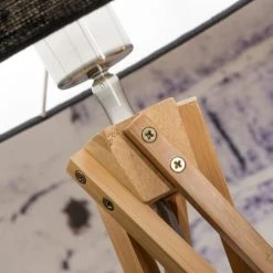 Good & Mojo Lampadaires Lampadaire En Bambou Et Lin Blanc H160cm -Luminaires Ventes lampadaire en bambou et lin blanc h160cm 1