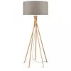 Good & Mojo Lampadaires Lampadaire En Bambou Et Lin Gris H160cm -Luminaires Ventes lampadaire en bambou et lin gris h160cm