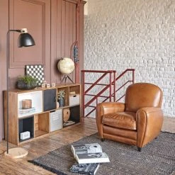 Maisons Du Monde Lampadaires Lampadaire En Bois D'acacia Et Métal Noir H162 -Luminaires Ventes lampadaire en bois d acacia et metal noir h162 1000 9 1 221196 3