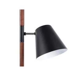 Leitmotiv Lampadaires Lampadaire En Bois Et Métal Hauteur 150 Cm Marron Et Noir -Luminaires Ventes lampadaire en bois et metal hauteur 150 cm marron et noir 1