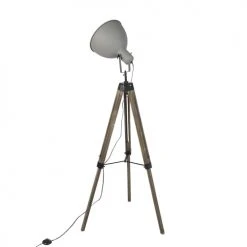 QAZQA Lampadaires Lampadaire En Bois Marron -Luminaires Ventes lampadaire en bois marron 5