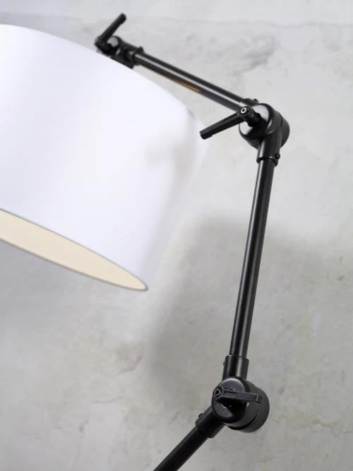 It's About Romi Lampadaires Lampadaire En Fer Abat-jour En Coton Noir, H. 190cm 7 It's About Romi Lampadaires Lampadaire En Fer Abat-jour En Coton Noir, H. 190cm – Image 5