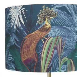 Maisons Du Monde Lampadaires Lampadaire En Métal Doré, Abat-jour Imprimé Multicolore En Coton H155 -Luminaires Ventes lampadaire en metal dore abat jour imprime multicolore en coton h155 1000 6 20 226463 4
