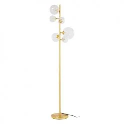 Maisons Du Monde Lampadaires Lampadaire En Métal Doré Et 6 Globes En Verre H160