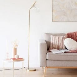 Maisons Du Monde Lampadaires Lampadaire En Métal Doré H163 -Luminaires Ventes lampadaire en metal dore h163 1000 15 35 228733 3