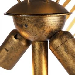 QAZQA Lampadaires Lampadaire En Métal Doré/laiton -Luminaires Ventes lampadaire en metal dore laiton 3