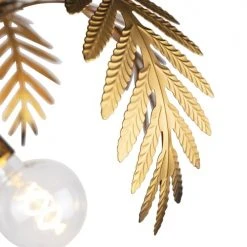 QAZQA Lampadaires Lampadaire En Métal Doré/laiton -Luminaires Ventes lampadaire en metal dore laiton 4