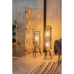 Dutchbone Lampadaires Lampadaire En Métal H111cm Noir -Luminaires Ventes lampadaire en metal h111cm noir 2