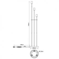 Globo Lampadaires Lampadaire En Métal Noir -Luminaires Ventes lampadaire en metal noir 30