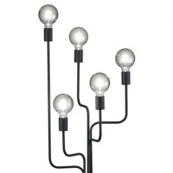 Trio Lampadaires Lampadaire En Métal Noir -Luminaires Ventes lampadaire en metal noir 43