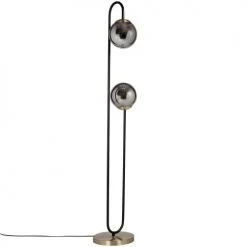 Maisons Du Monde Lampadaires Lampadaire En Métal Noir Et Globes En Verre Doré H130 -Luminaires Ventes lampadaire en metal noir et globes en verre dore h130 1000 9 33 223729 2