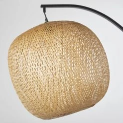 Maisons Du Monde Lampadaires Lampadaire En Métal Noir Mat Et En Bambou Tressé H183 -Luminaires Ventes lampadaire en metal noir mat et en bambou tresse h183 1000 10 16 223917 3