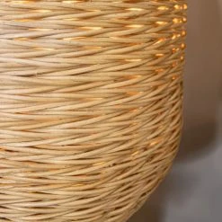 Now’s Home Lampadaires Lampadaire En Osier Pied En Métal H165 -Luminaires Ventes lampadaire en osier pied en metal h165 2