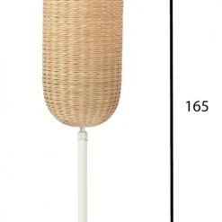 Now’s Home Lampadaires Lampadaire En Osier Pied En Métal H165 -Luminaires Ventes lampadaire en osier pied en metal h165 4