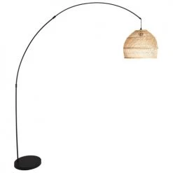 Maisons Du Monde Lampadaires Lampadaire En Rotin Tressé Et Métal Noir H.191cm