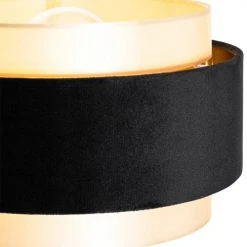 QAZQA Lampadaires Lampadaire En Tissu Noir -Luminaires Ventes lampadaire en tissu noir 7