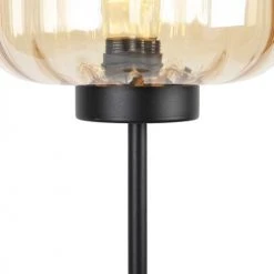 QAZQA Lampadaires Lampadaire En Verre Beige -Luminaires Ventes lampadaire en verre beige 3