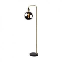 Lampea Lampadaires Lampadaire En Verre Fumé 158 Cm