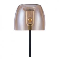 Rendez Vous Déco Lampadaires Lampadaire En Verre Fumé, Marbre Et Métal Noir -Luminaires Ventes lampadaire en verre fume marbre et metal noir 4