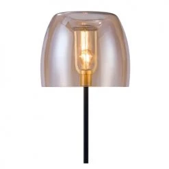 Rendez Vous Déco Lampadaires Lampadaire En Verre Fumé, Marbre Et Métal Noir -Luminaires Ventes lampadaire en verre fume marbre et metal noir 5