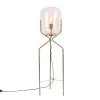 QAZQA Lampadaires Lampadaire En Verre Rose -Luminaires Ventes lampadaire en verre rose