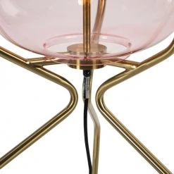 QAZQA Lampadaires Lampadaire En Verre Rose -Luminaires Ventes lampadaire en verre rose 4