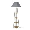Maisons Du Monde Lampadaires Lampadaire étagère En Jujubier Et Abat-jour Gris H172 -Luminaires Ventes lampadaire etagere en jujubier et abat jour gris h172 1000 16 8 203778 1