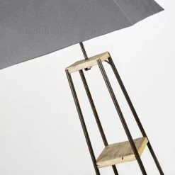 Maisons Du Monde Lampadaires Lampadaire étagère En Jujubier Et Abat-jour Gris H172 -Luminaires Ventes lampadaire etagere en jujubier et abat jour gris h172 1000 16 8 203778 2