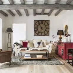 Maisons Du Monde Lampadaires Lampadaire étagère En Jujubier Et Abat-jour Gris H172 -Luminaires Ventes lampadaire etagere en jujubier et abat jour gris h172 1000 16 8 203778 3