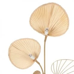 Maisons Du Monde Lampadaires Lampadaire Ginkgo En Métal Doré Et Bambou H145 -Luminaires Ventes lampadaire ginkgo en metal dore et bambou h145 1000 5 16 204770 4