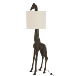 Meubles & Design Lampadaires Lampadaire Girafe En Résine Marron