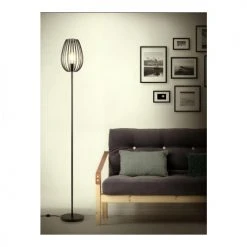Lampea Lampadaires Lampadaire Industriel En Métal Noir 160 Cm -Luminaires Ventes lampadaire industriel en metal noir 160 cm 5