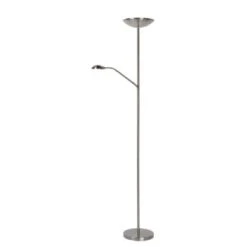 Lucide Lampadaires Lampadaire LED Avec Liseuse Métal Argent H180cm 10 Lucide Lampadaires Lampadaire LED Avec Liseuse Métal Argent H180cm -Luminaires Ventes lampadaire led avec liseuse metal argent h180cm 3