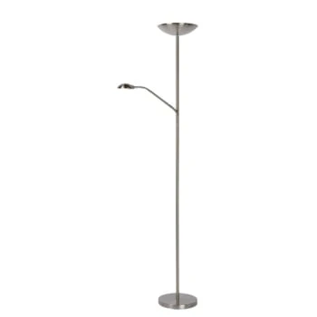 Lucide Lampadaires Lampadaire LED Avec Liseuse Métal Argent H180cm 6 Lucide Lampadaires Lampadaire LED Avec Liseuse Métal Argent H180cm – Image 4