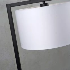 It's About Romi Lampadaires Lampadaire Noir Et Abat-jour Blanc H160cm -Luminaires Ventes lampadaire noir et abat jour blanc h160cm 3