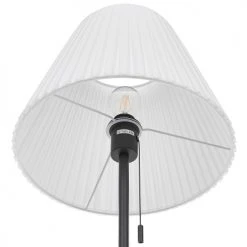 Beliani Lampes à Poser Lampadaire Noir Et Blanc En Métal -Luminaires Ventes lampadaire noir et blanc en metal 4