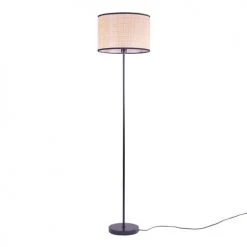 LUMISKY Lampadaires Lampadaire Salon Fibre Naturelle Beige H162CM