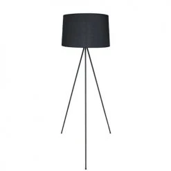 LUMISKY Lampadaires Lampadaire Salon Métal Noir H140CM