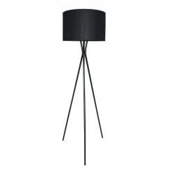 LUMISKY Lampadaires Lampadaire Salon Métal Noir H150CM