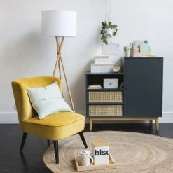 Maisons Du Monde Lampadaires Lampadaire Trépied En Bambou Abat-jour Blanc H154 -Luminaires Ventes lampadaire trepied en bambou abat jour blanc h154 1000 0 39 201144 4