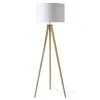 Maisons Du Monde Lampadaires Lampadaire Trépied En Frêne Avec Abat-jour En Coton Blanc H156 -Luminaires Ventes lampadaire trepied en frene avec abat jour en coton blanc h156 1000 11 1 154694 2