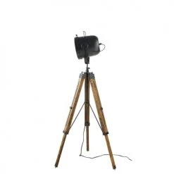 Maisons Du Monde Lampadaires Lampadaire Trépied En Manguier Et Métal Noir H130