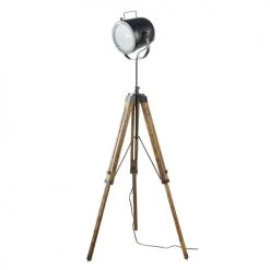 Maisons Du Monde Lampadaires Lampadaire Trépied En Manguier Et Métal Noir H130 -Luminaires Ventes lampadaire trepied en manguier et metal noir h130 1000 12 37 191466 4